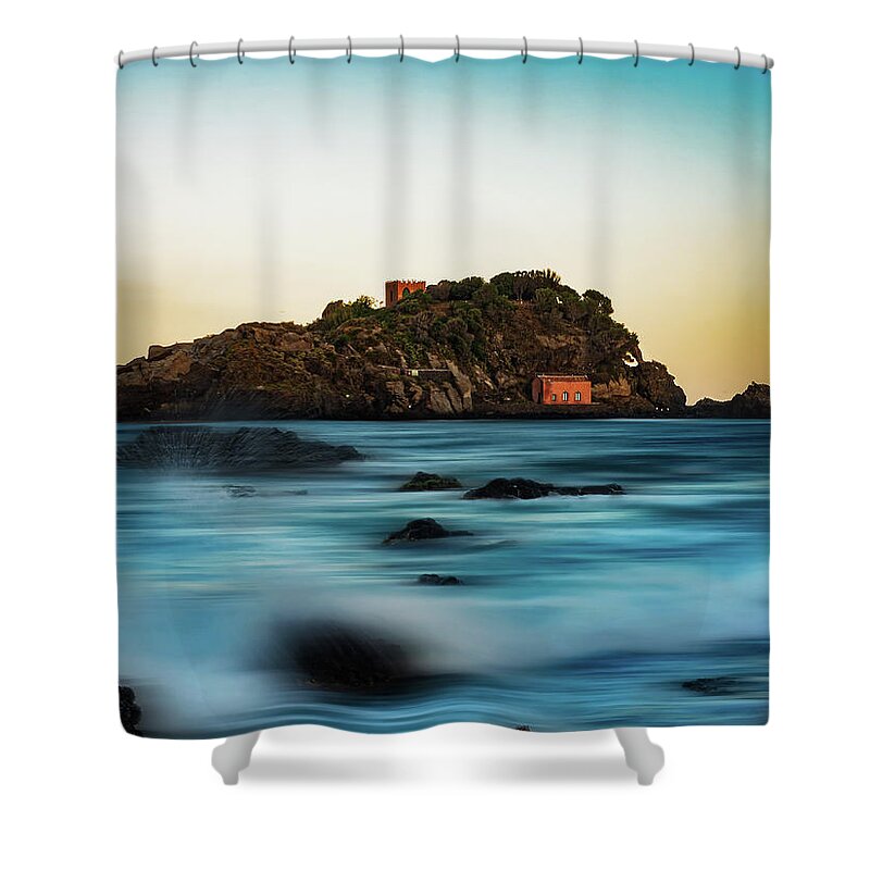 Island Shower Curtain featuring the photograph Lachea Island by Al Fio Bonina