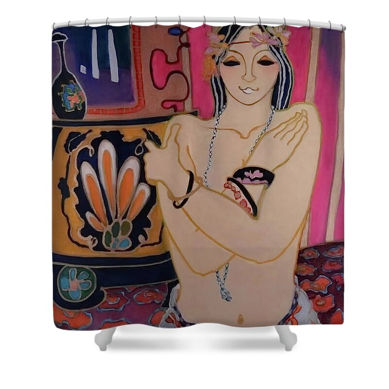 Lady Shower Curtain featuring the photograph Ladies Boudoir by Andrea Kollo