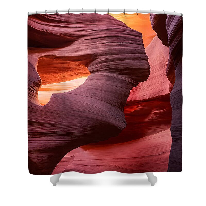Lady In The Wind Shower Curtain featuring the photograph Lady in the Wind by Peter Boehringer