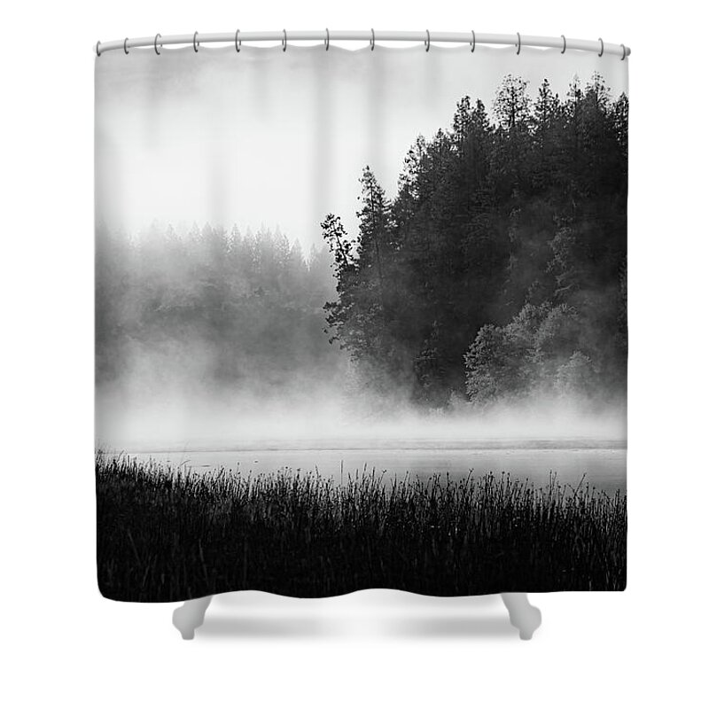 Lake Shower Curtain featuring the photograph Lake Britton Moods by Mike Lee