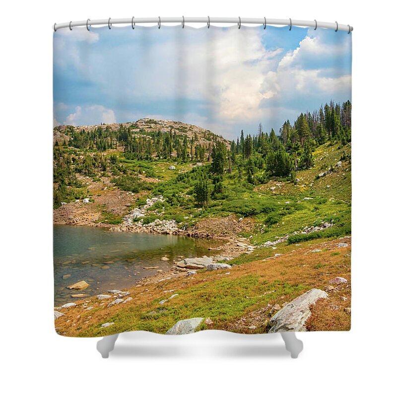 Wyoming Shower Curtain featuring the photograph Lake Marie Wyoming No. 42 by Marisa Geraghty Photography