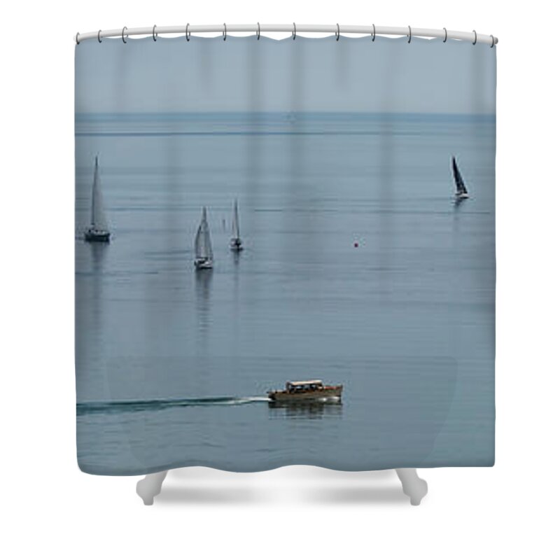  Shower Curtain featuring the photograph Lake Michigan Zepher by Dan Hefle