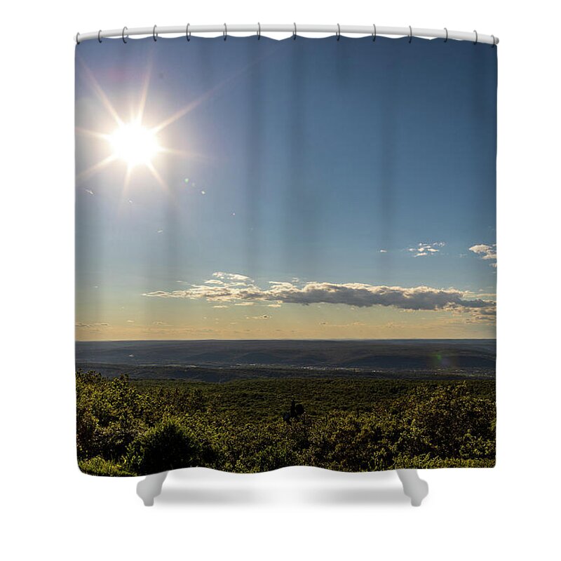 Sun Shower Curtain featuring the photograph Sunny Day by Amelia Pearn