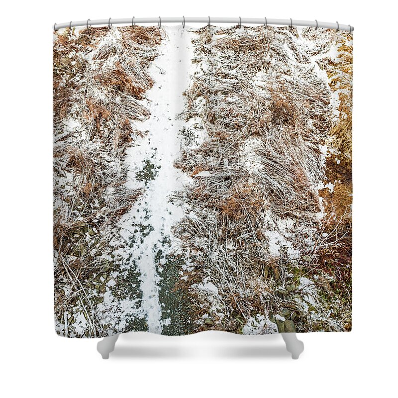 Landscapes Shower Curtain featuring the photograph Landscape Photography - Winter Hiking Trails by Amelia Pearn