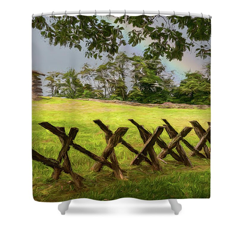 Mountains Shower Curtain featuring the photograph Landscapes and mountains Blue Ridge Groundhog ap 927 by Dan Carmichael
