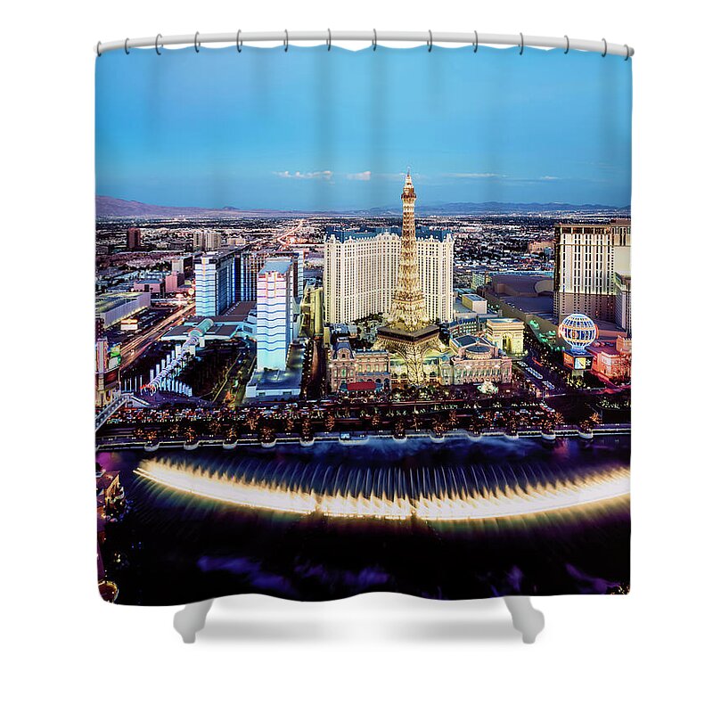 Las Vegas Boulevard Shower Curtains