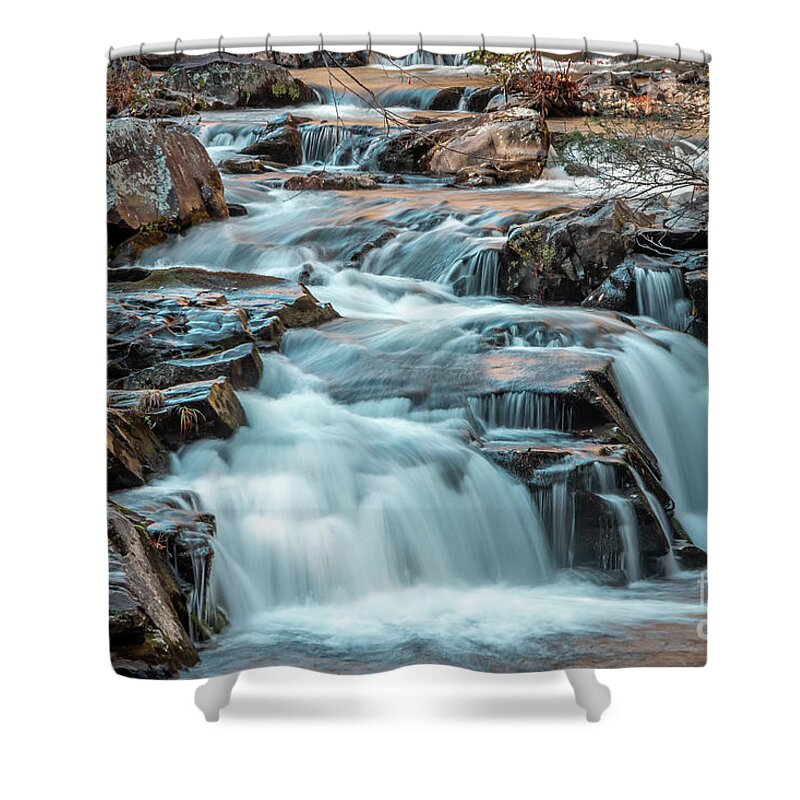Falls Shower Curtain featuring the photograph Layered Falls by Tom Claud