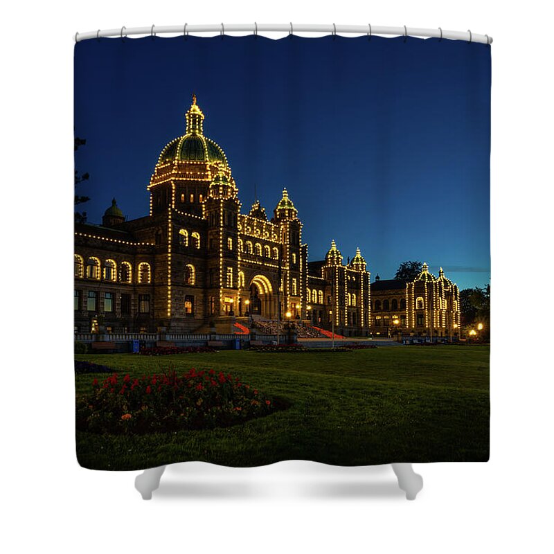 Victoria Shower Curtain featuring the photograph Legislative Assembly of British Columbia by Bill Cubitt