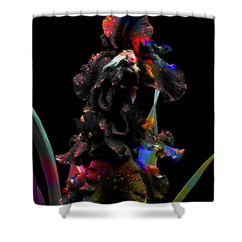 Iris Shower Curtain featuring the photograph Length of a Sigh by Cynthia Dickinson