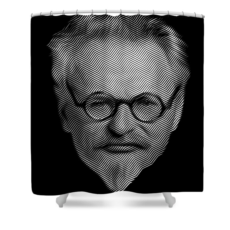 Trotsky Shower Curtain featuring the digital art Leon Trotsky by Cu Biz