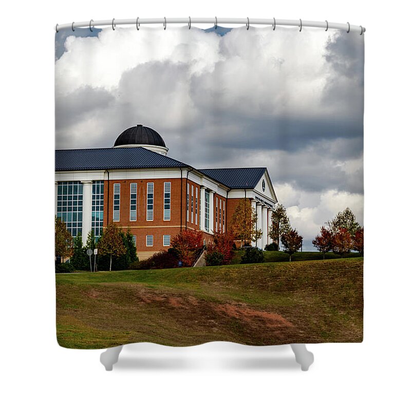 Lu School Of Medicine And Health Sciences Shower Curtain featuring the photograph Liberty University School of Medicine by Norma Brandsberg
