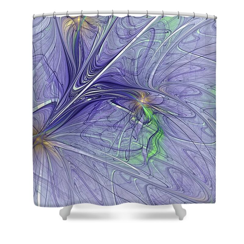 Home Shower Curtain featuring the digital art Life and Fate by Jeff Iverson