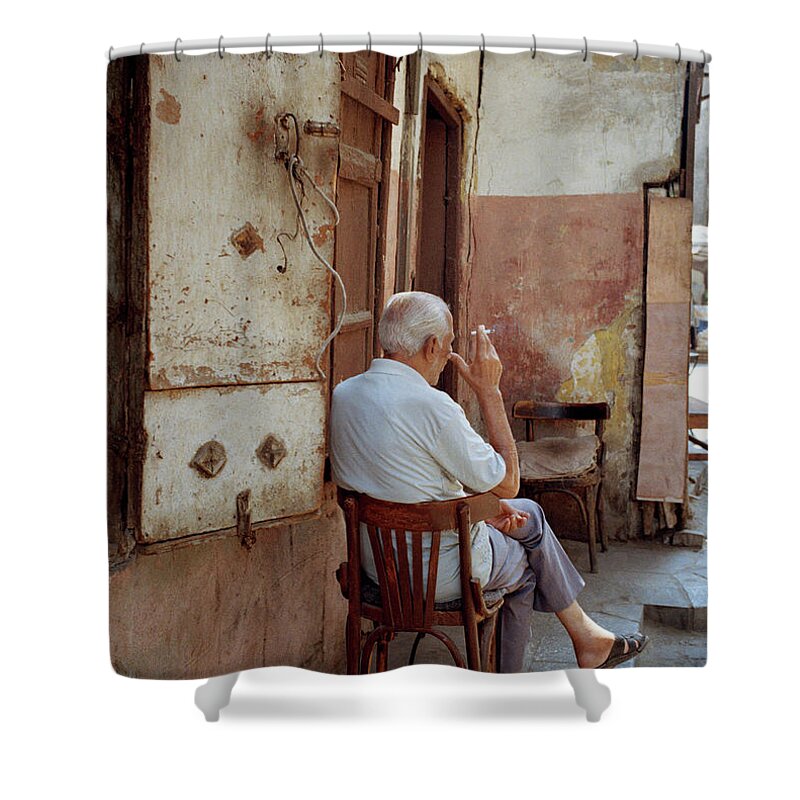 Solitude Shower Curtain featuring the photograph Life In Islamic Cairo by Shaun Higson