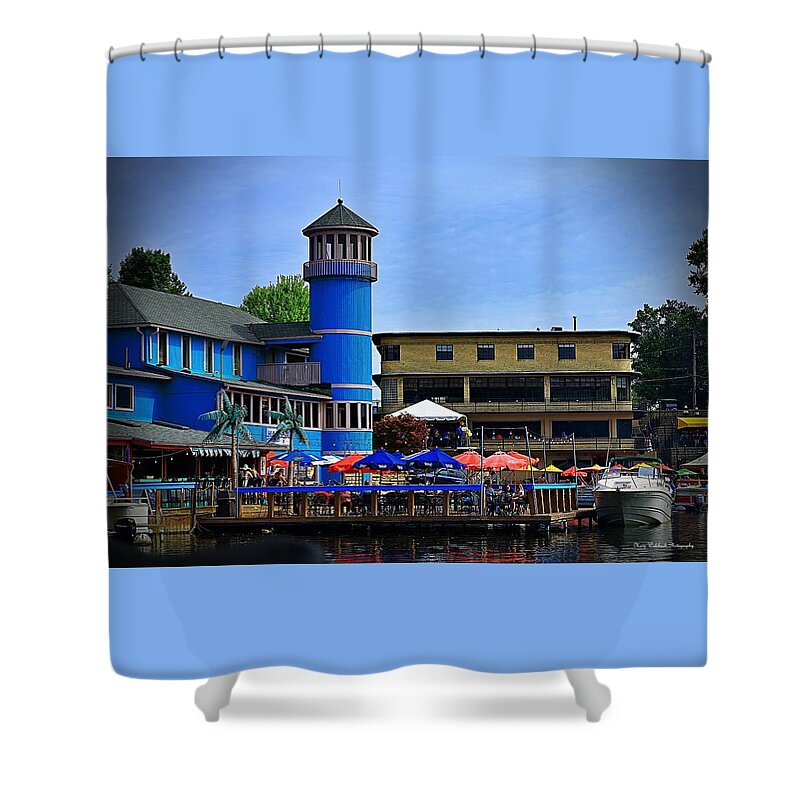 Lake Shower Curtain featuring the photograph Life on Portage Lakes Ohio by Mary Walchuck