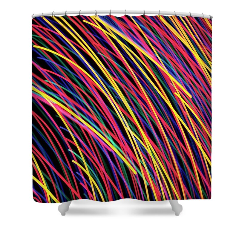 Light Shower Curtain featuring the photograph Light Painting - Wrap by Sean Hannon