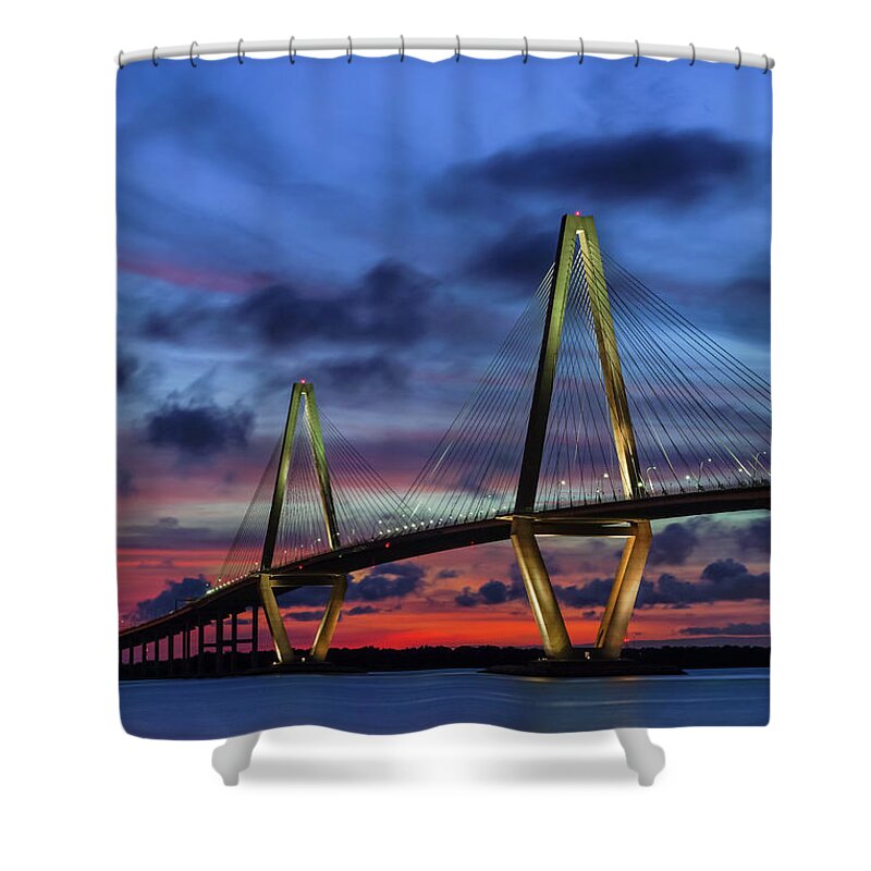 Charleston Shower Curtain featuring the photograph Lighting It Up by Jennifer White