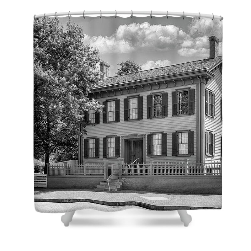 Lincolns Home Shower Curtain featuring the photograph Lincoln's Home - Springfield, IL by Susan Rissi Tregoning
