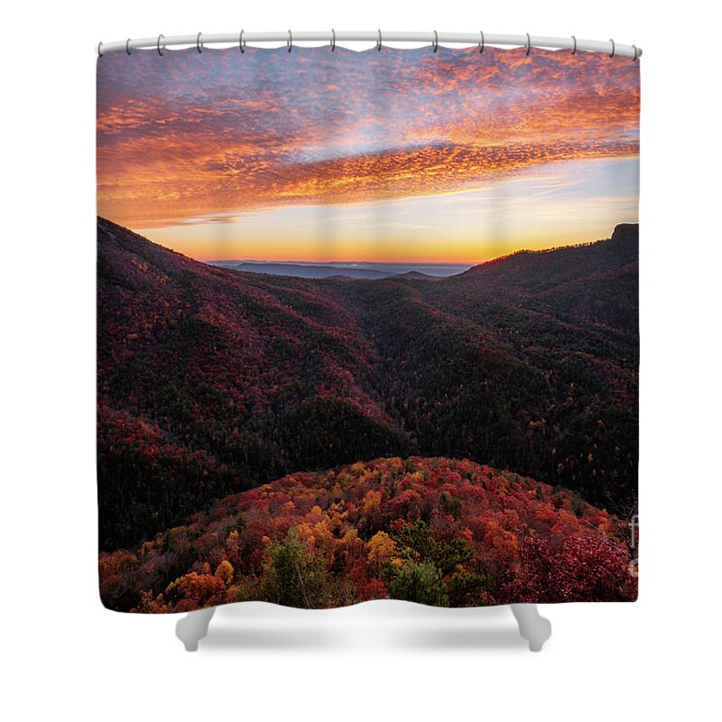 Linville Gorge Shower Curtain featuring the photograph Linville Gorge by Anthony Heflin