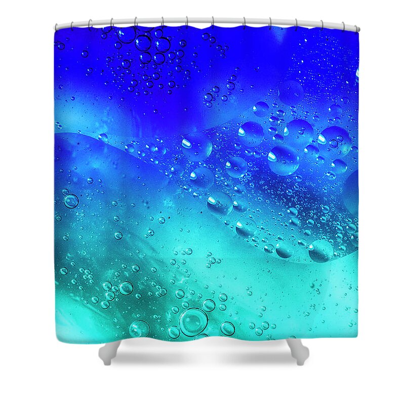 Bubbling Shower Curtain featuring the photograph Liquid Blend III by Charles Floyd