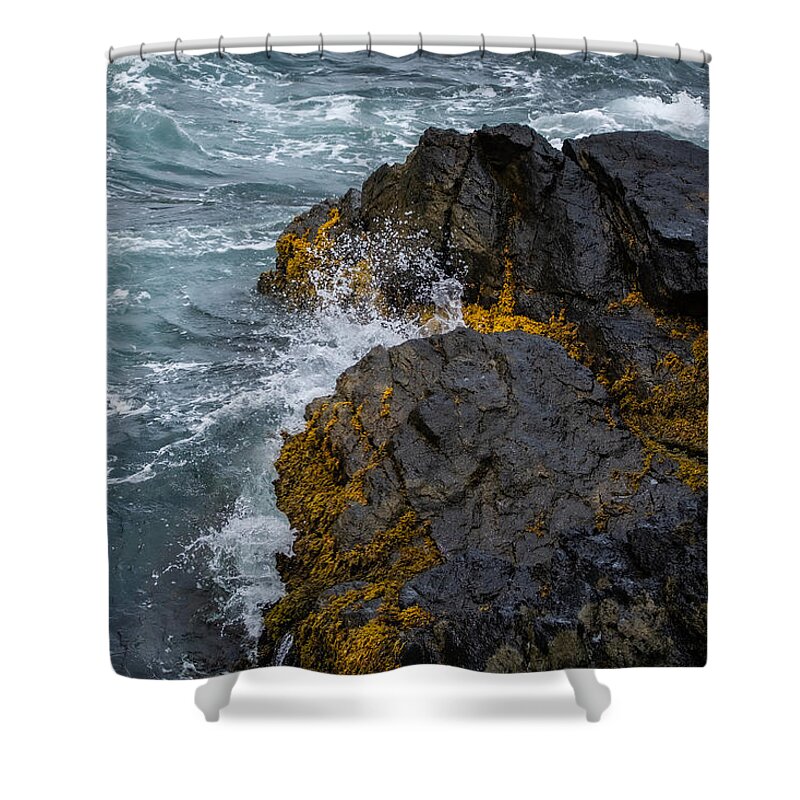 Seascape Shower Curtain featuring the photograph Literary Scenery II by Linda Bonaccorsi