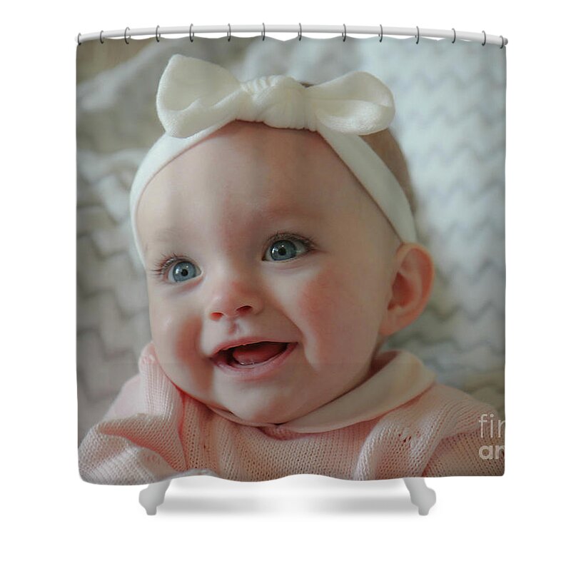 Baby Shower Curtain featuring the photograph Little Girl II by Veronica Batterson