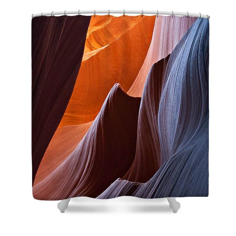 Antelope Canyon Shower Curtain featuring the photograph Little Wave by Peter Boehringer