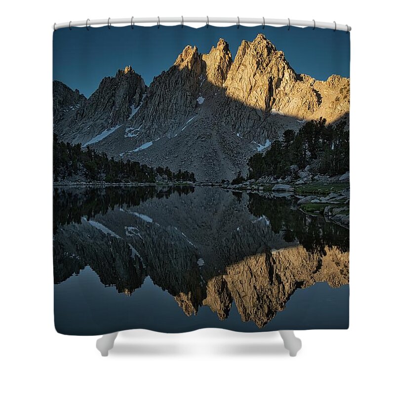 Kearsarge Pinnacles Shower Curtain featuring the photograph Liwanag by Romeo Victor