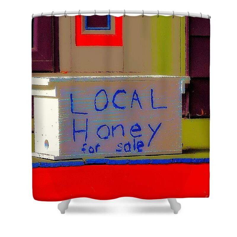 Americana Shower Curtain featuring the photograph Local Honey by Tami Quigley