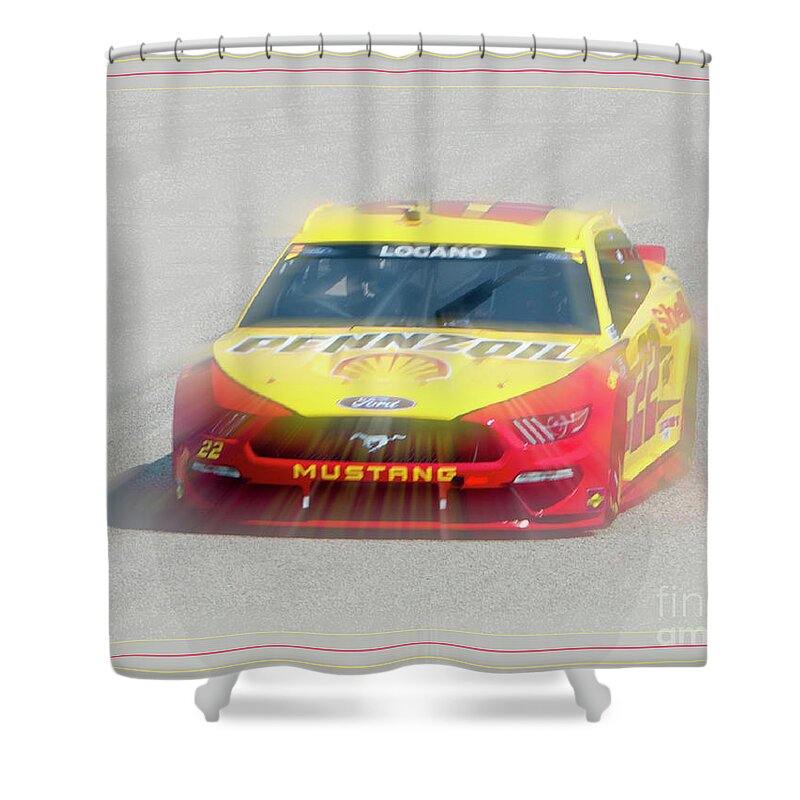 Joey Logan's Shower Curtain featuring the photograph Logano by Billy Knight