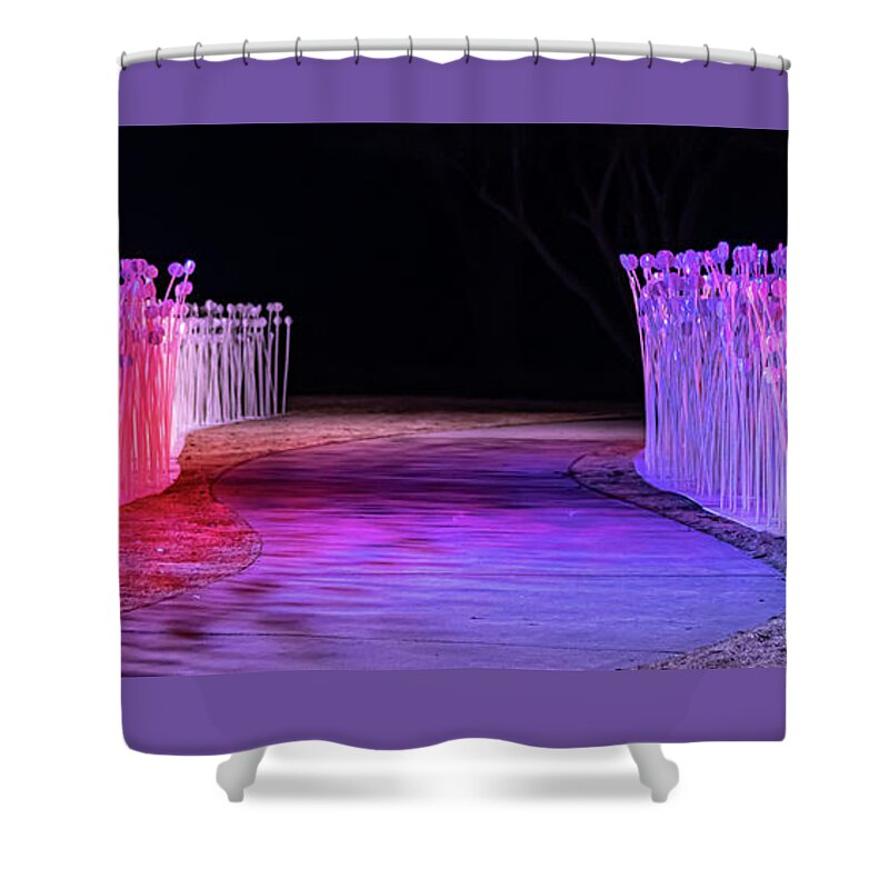 Electric Shower Curtain featuring the photograph Electric Lollipop Field by Rick Nelson
