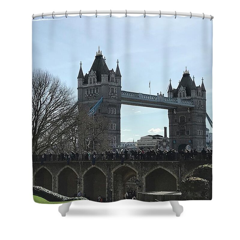 Bridge Shower Curtain featuring the photograph London Landmark by Lee Darnell
