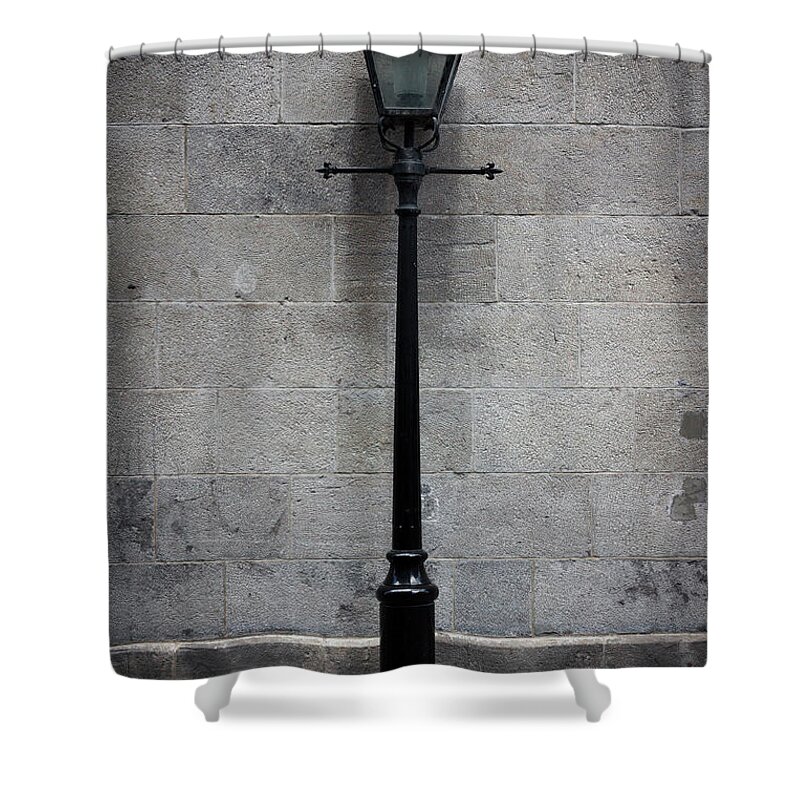 Lamp Shower Curtain featuring the photograph Lonely Lamp by Jim Whitley