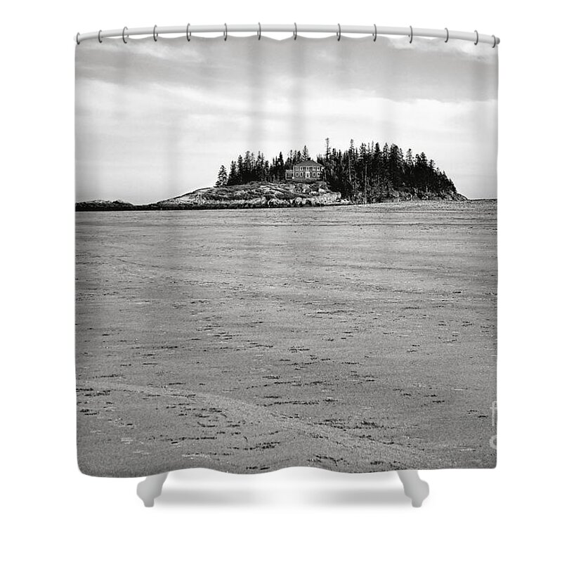 Popham Shower Curtain featuring the photograph Lonely Popham Beach by Olivier Le Queinec