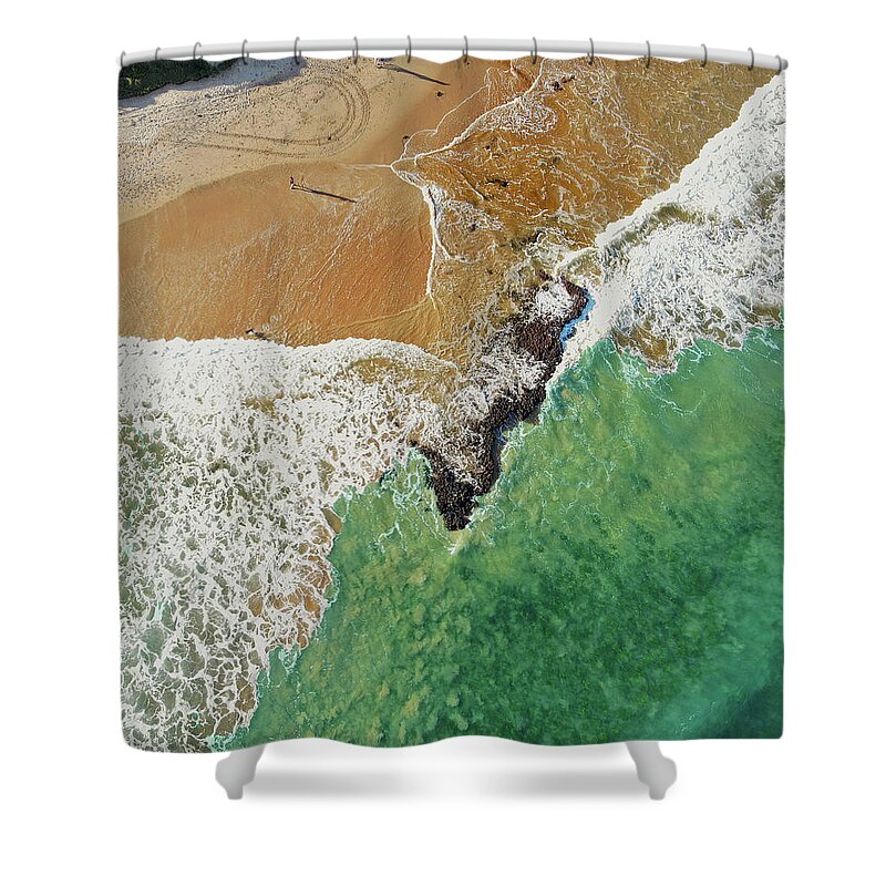 Beach Shower Curtain featuring the photograph Long Reef Beach No 2 by Andre Petrov