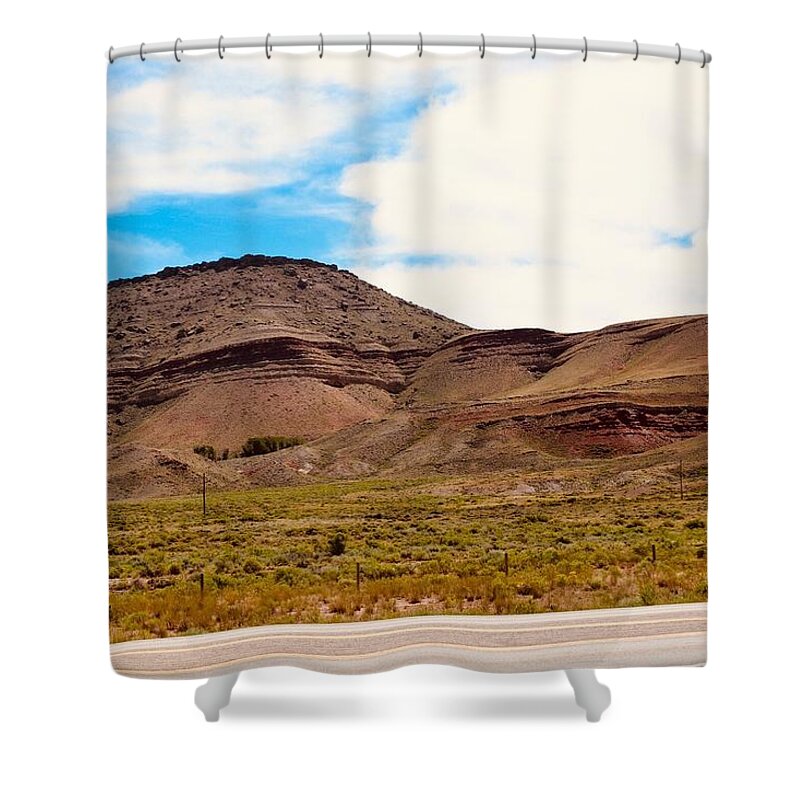 Blue Sky Shower Curtain featuring the photograph Look up, Rejoice by Yvonne M Smith