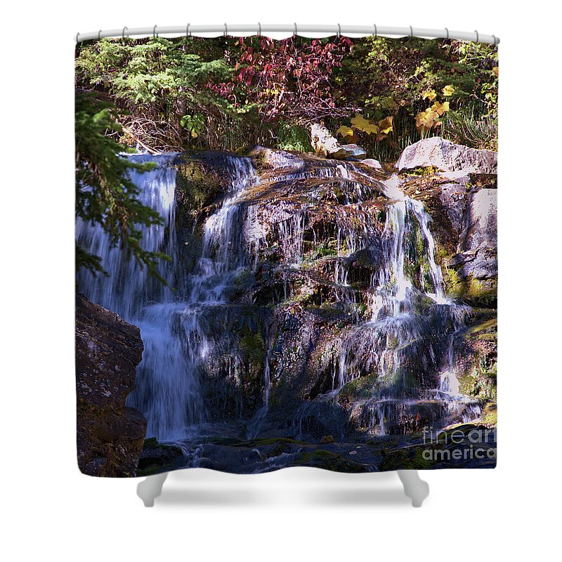 Waterfall Shower Curtain featuring the photograph Lost Creek Waterfall by Kae Cheatham