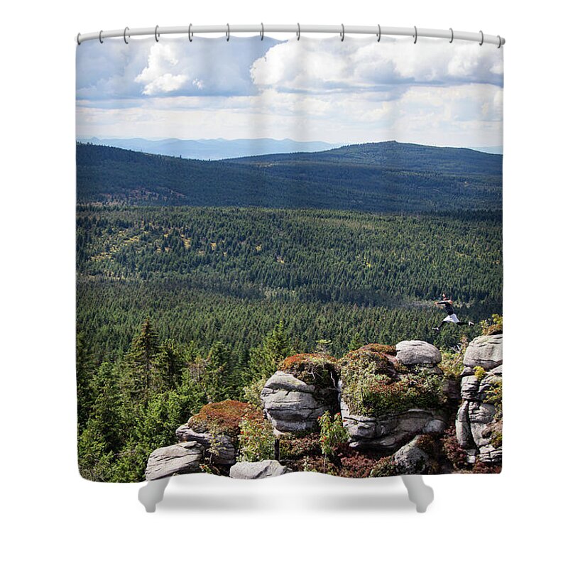 Outdoor Shower Curtain featuring the photograph Lost in the wilderness by Vaclav Sonnek
