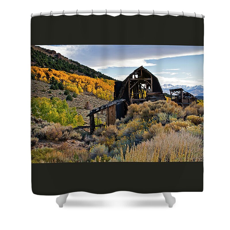 Ghost Town Shower Curtain featuring the photograph Lost in Time by Ryan Huebel