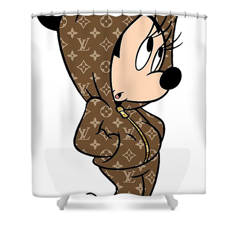Louis Vuitton Disney Shower Curtain