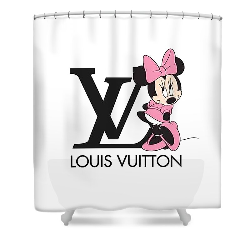 Louis Vuitton Mickey Shower Curtain