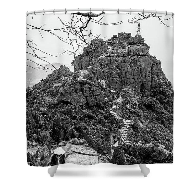 Ba Giot Shower Curtain featuring the photograph Lying Dragon Peak by Arj Munoz