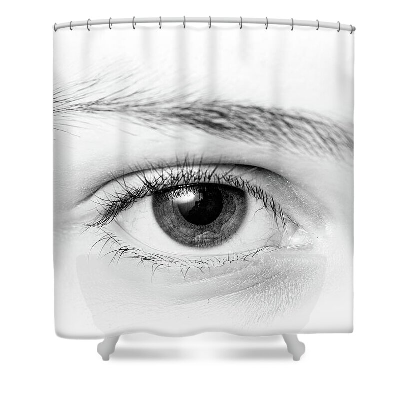 Eyes Shower Curtain featuring the photograph Macro Photography - Eye by Amelia Pearn