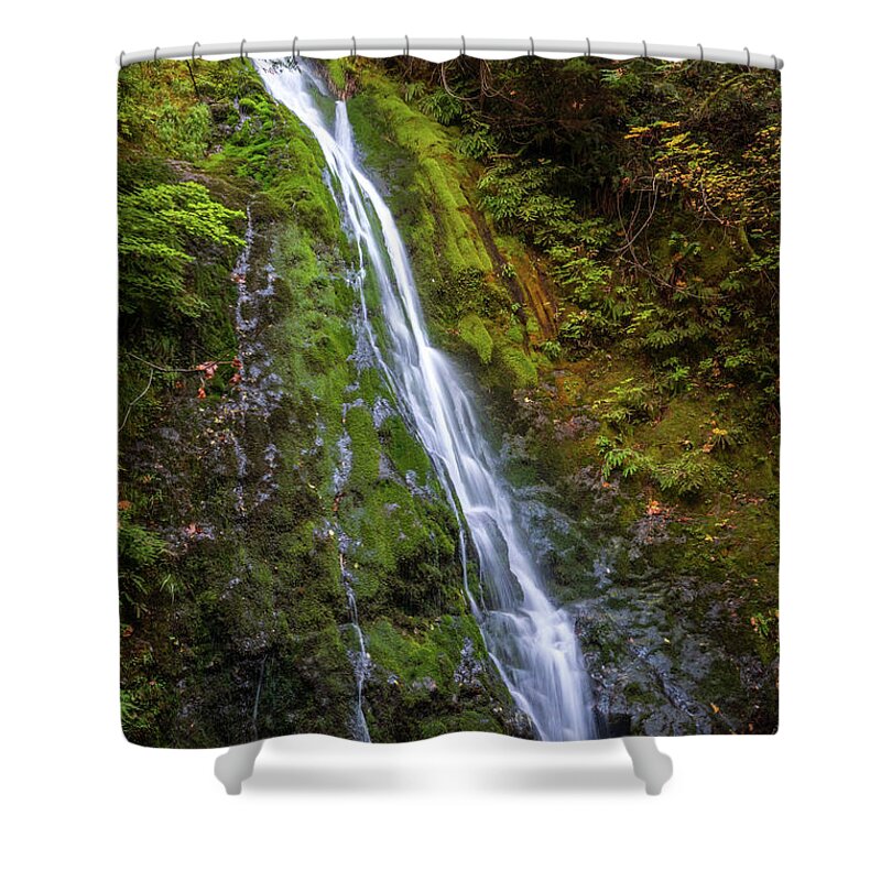 National Park Shower Curtain featuring the photograph Madison Falls #3 by Nancy Gleason