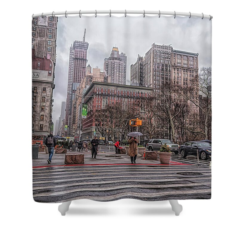 Madison Square Park Shower Curtain featuring the photograph Madison Square Park - NOMAD District NYC by Alison Frank