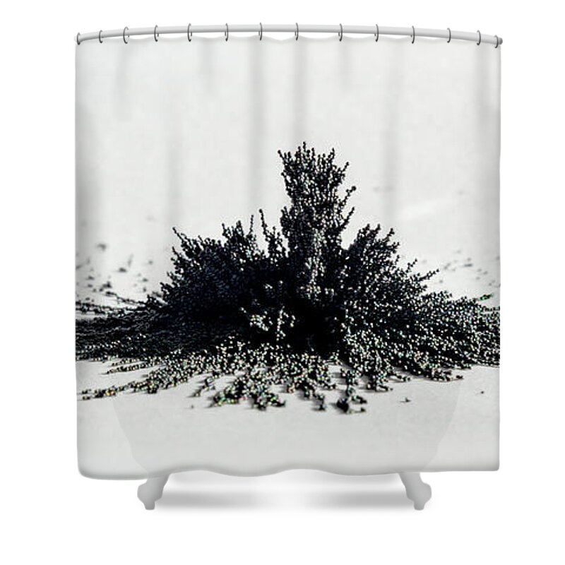 Magnetic Explosion Shower Curtain featuring the photograph Magnetic Explosion 02 by Weston Westmoreland