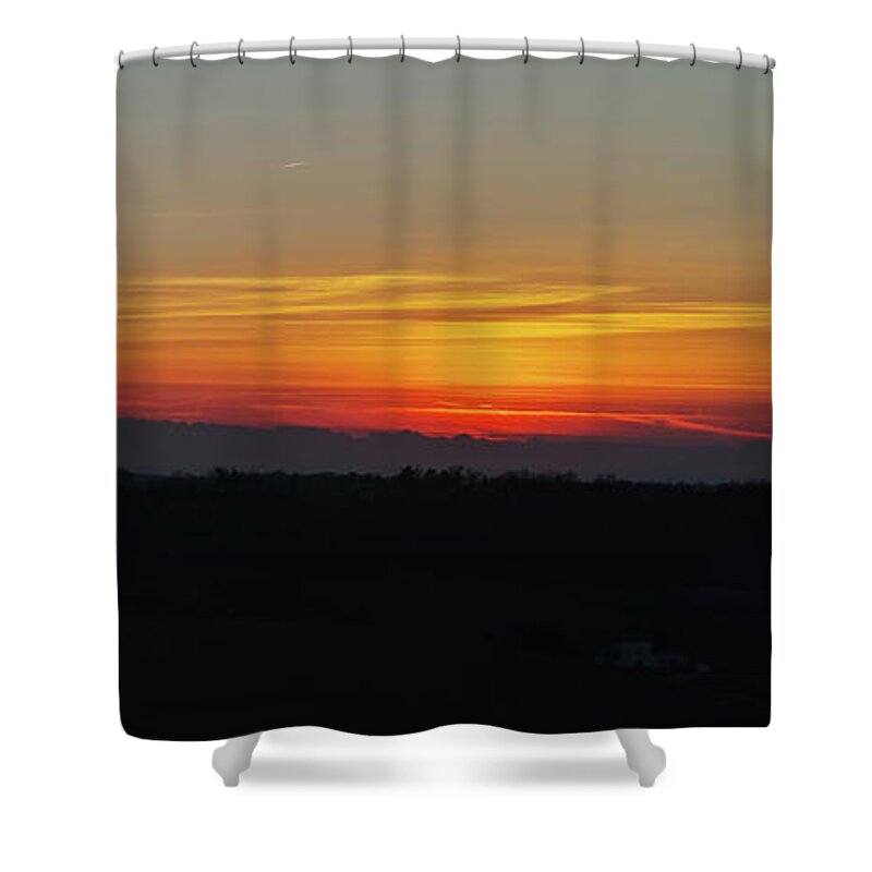Landscape Shower Curtain featuring the photograph Magnifying effect by Karine GADRE