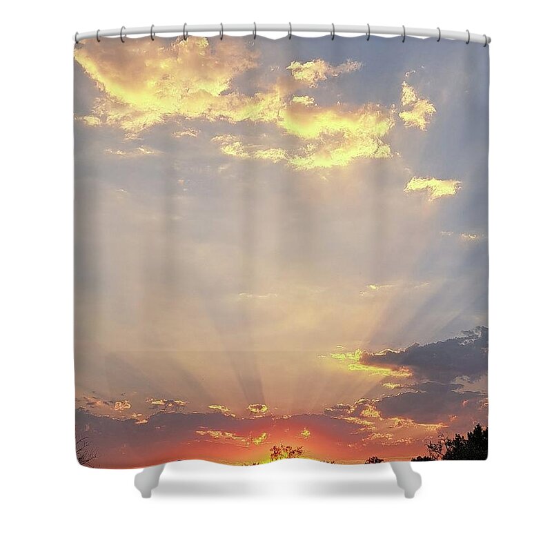 Sunset Shower Curtain featuring the photograph Majestic Sunset Colorado by Marlene Besso