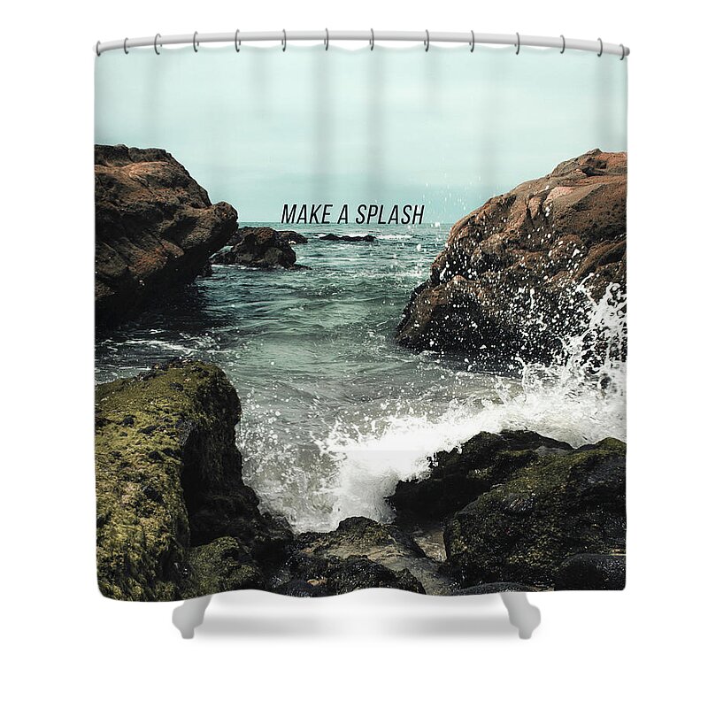 Ocean Shower Curtain featuring the photograph Make A Splash by Carmen Kern