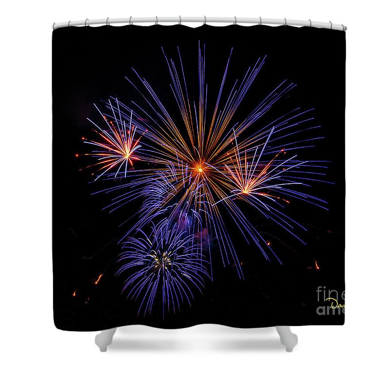 4th Of July Shower Curtain featuring the photograph Makes of Purple and Orange by David Levin