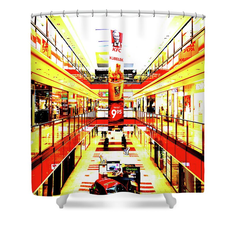 Mall Shower Curtain featuring the photograph Mall In Gdansk, Poland by John Siest